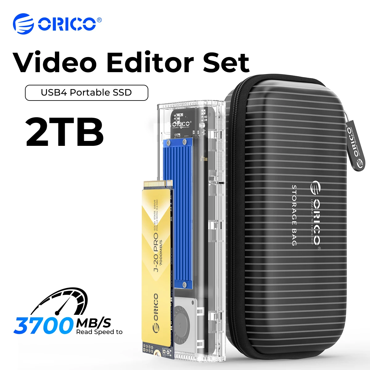 Orico Ssd Portatile 512Gb 1Tb 2Tb M2 Nvme Ssd Con Custodia Usb4 M.2 40Gbps Pssd Per Video Editor Desktop Pc Laptop