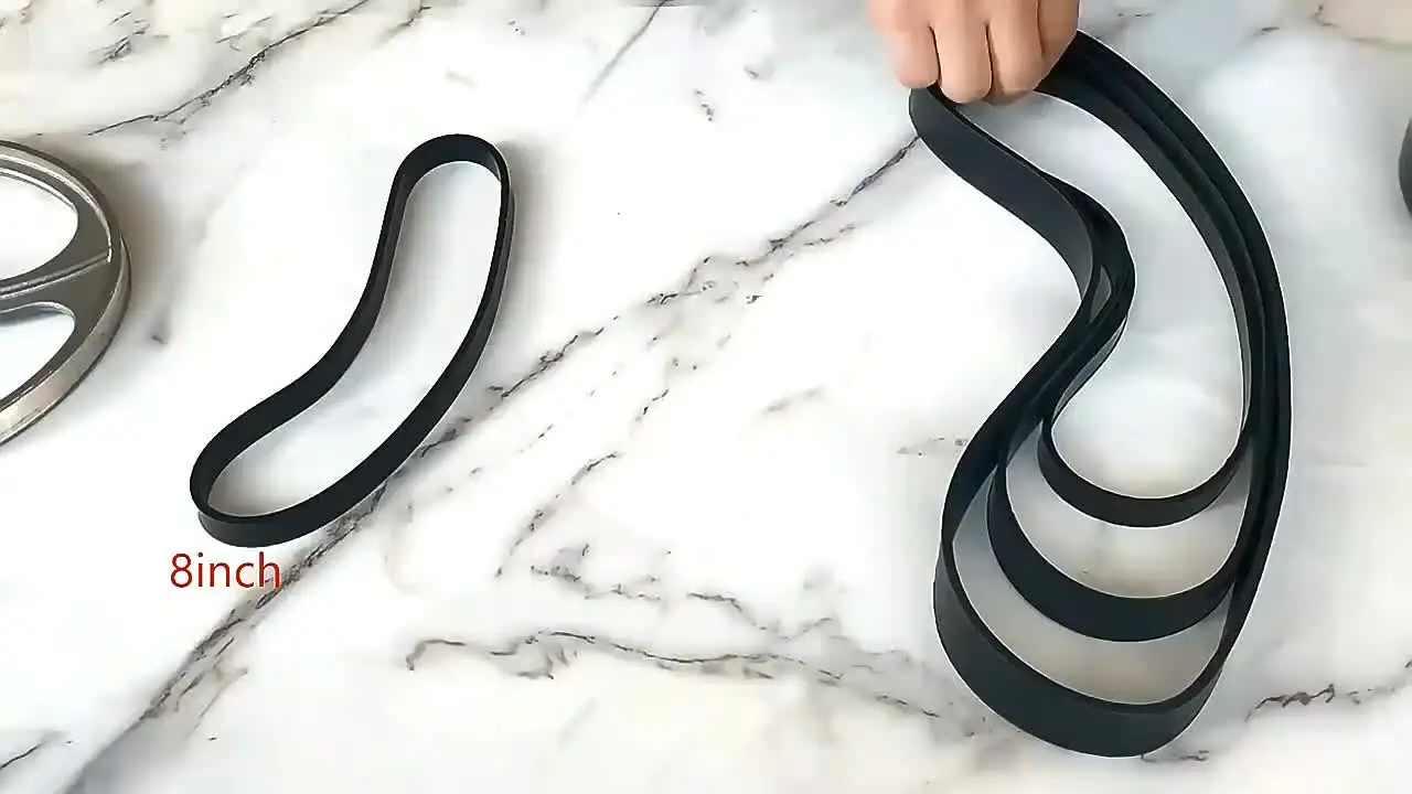 2 Bande In Gomma Per Sega A Nastro Legno - Ricambio 20,3 Cm - Antiscivolo E Durevoli - Foto 8