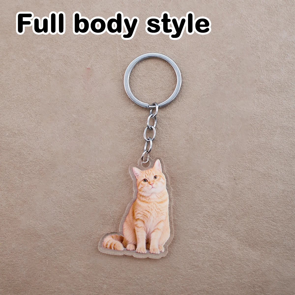 Customized Pet Photo Keychain - Stylish and Adorable Keepsake