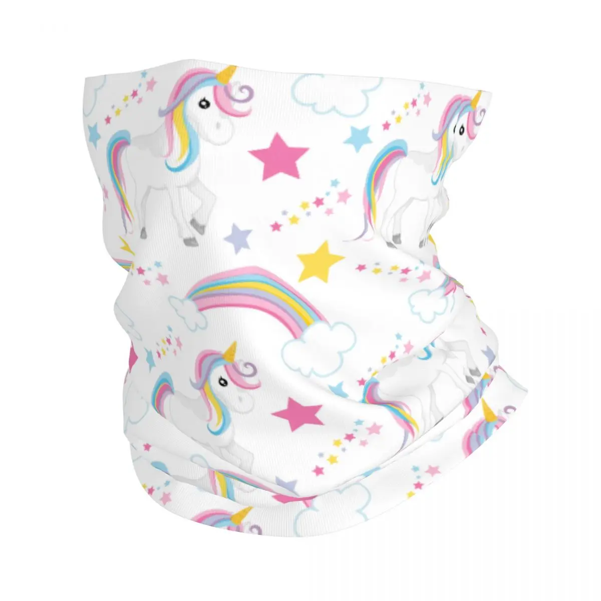 

Magical Rainbow Unicorn Bandana Neck Gaiter Printed Cartoon Balaclavas Wrap Scarf Headwear Riding Unisex Adult Breathable