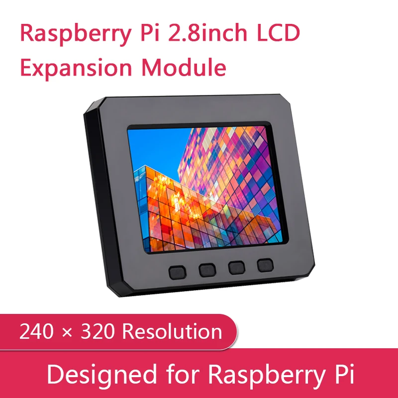 

Дисплей Zero POD 2,8 дюйма, ЖК-модуль для Raspberry Pi Zero /Zero WH /Zero 2 Вт, резистивный сенсорный экран, работает с другими модулями POD