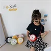 1 Piece Cute Kids Girl Shoulder Bag Cartoon Floral Round Messenger Bag for Toddler Lovely Mini Travel Cash Hair Clip Storage Bag 3