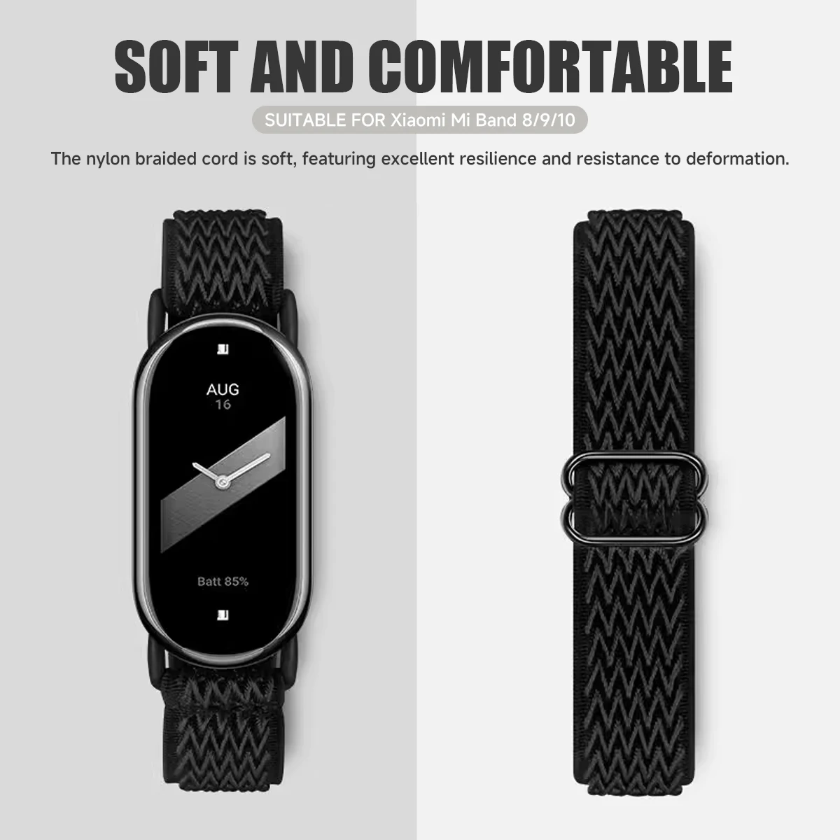 Elastic Nylon Sport Strap Replacement Bracelet Belt - Universal Smart Band Watch Accessories