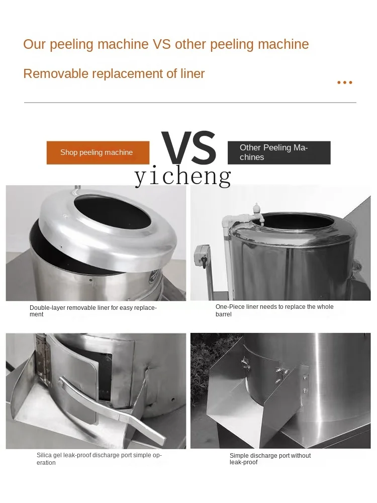 Tqh Potato Peeler Commercial Automatic Potato Ginger Taro Cleaning Peeler 4