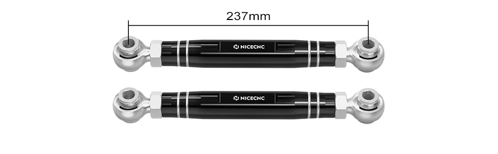 NICECNC Aluminium-Frontstabilisator-Endglieder, verstellbar, für Polaris RZR Turbo R 4 Ultimate Premium Sport 2022–2023 Pro R 4 Troy Lee – Detail 11
