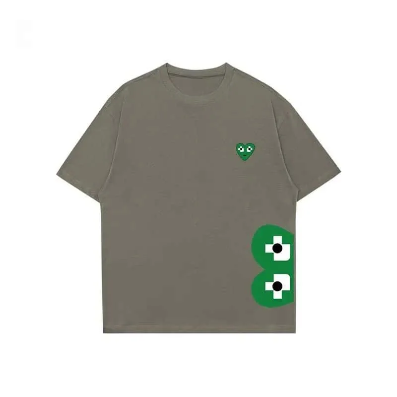 Loose Short Sleeved T Shirt Fashion Brand Pattern Printed Cotton Short Sleeve T-Shirt Street Style Breathable Couple