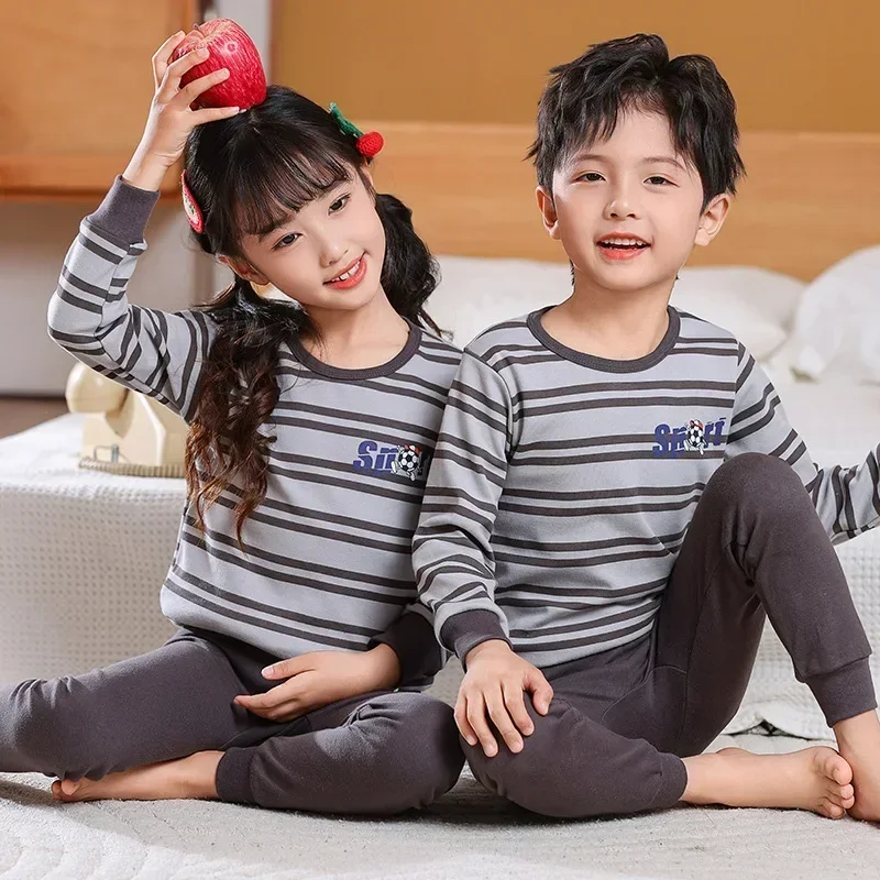 LANBAOSI Fleece pyjama voor meisjes, loungewear set voor