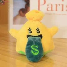 MINISO 부드러운 귀여운 천사 유령 봉제 장난감 키 체인, 작은 펜던트 뽑기 인형