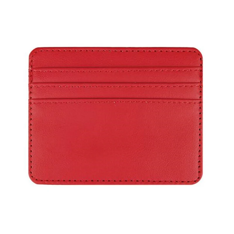 Neue pu Leder funktion 24 Bit Karten etui Visitenkarte halter Männer Frauen Kreditkarte Pass karte Tasche ID Pass karte Brieftasche – Detail 7