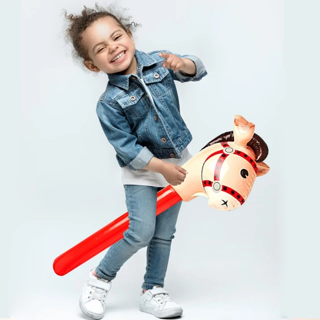 1 Pçs Red Horsehead Inflável Vara Passeio-em Brinquedos Animais Para  Crianças Cavalo Equitação Jogo Ao Ar Livre Plaything Party Abastecimento  Explodir - Brinquedo Esportivo - AliExpress