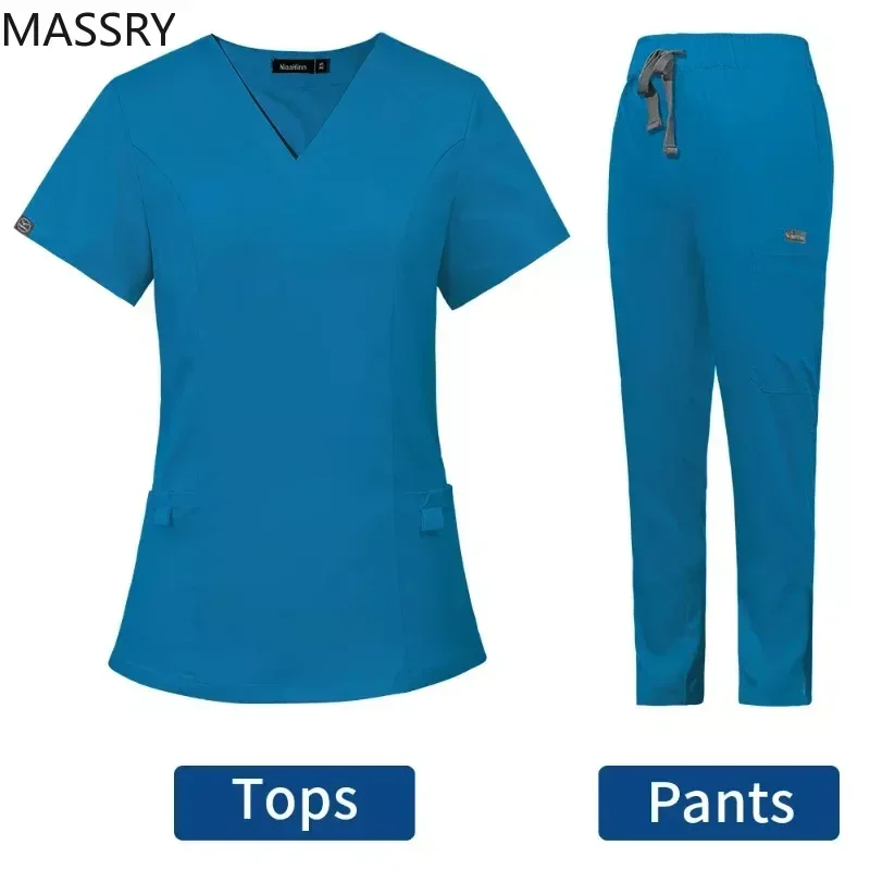 

의료 세트 Pet Grooming Veterinary Nurse Short Sleeved Hospital Doctor Uniforms Uniforms Dental Clinic Medical Scrubs Suits 의료 세트