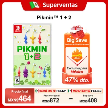 Pikmin 1 + 2 닌텐도 스위치 게임 딜, 100% 오리지널 피지컬 게임 카드, 액션 장르 지지대, 스위치 게임 콘솔용 1 플레이어