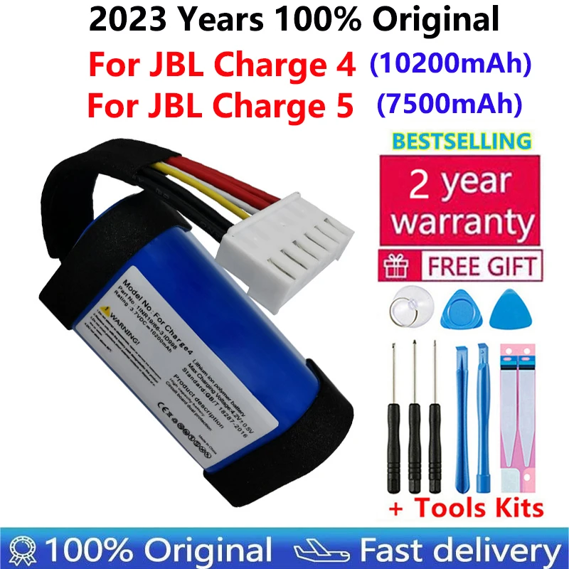 

2023 100% оригинальная замена для JBL Charge 4 10200 мАч Charge 5 батарея для JBL Charge 4 Charge 5 IID998 GSP-1S3P-CH40 батареи