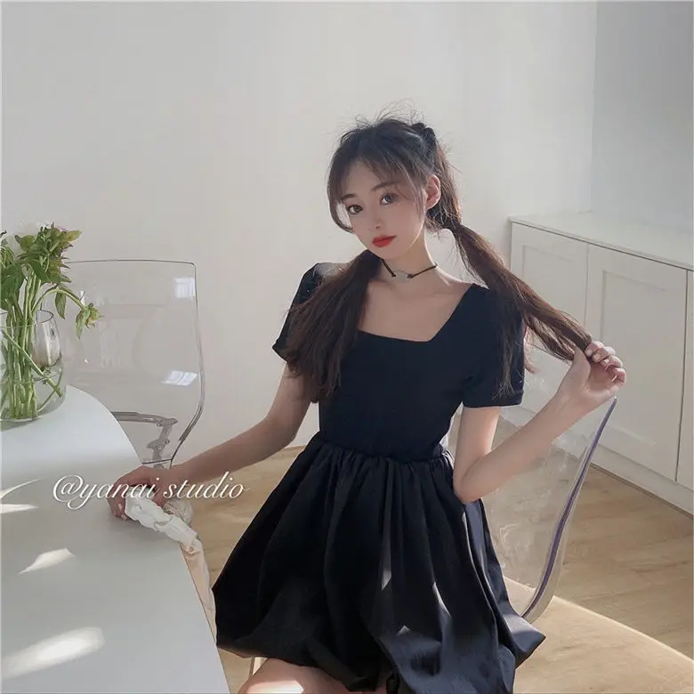 

Women Dress Summer 2022 Fashion Floral Print Ruffled A-line Short Sleeve Vestidos High Waist Party Maxi Elegant Lace Dresses