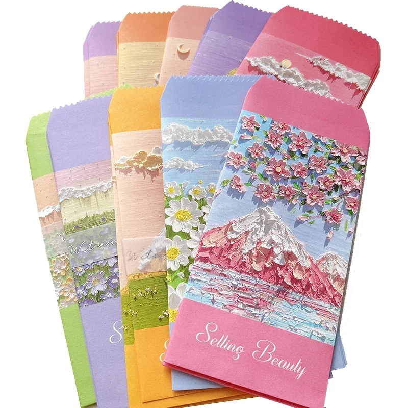 Kraft Paper Mini Envelopes 10Pcs 175*88mm