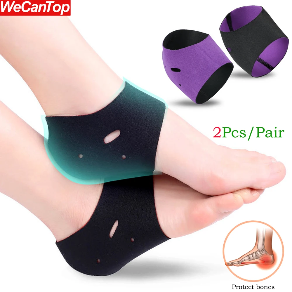 1 Paio Di Calzini Con Tacco Sbr Traspiranti Per Donna Calzini Con Tacco A Foro Per Uomo Per Piedi Secchi Screpolati, Fascite Plantare, Sport, Sperone 