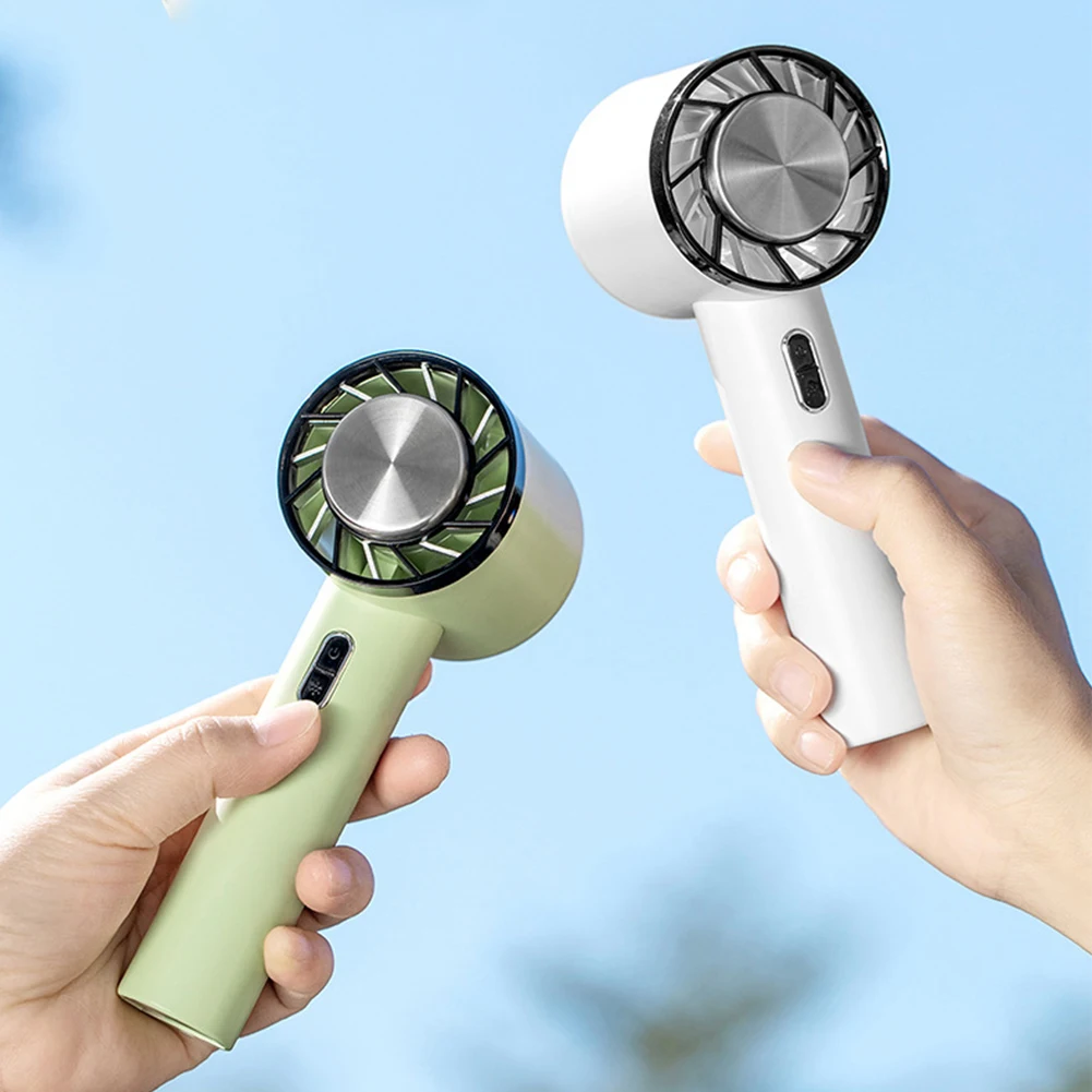 

Mini Handheld Fan Halfgeleider Koeling 2200Mah Batterij Draagbare Usb Oplaadbare Hand Fan Cooling Air Cooler Voor Outdoor