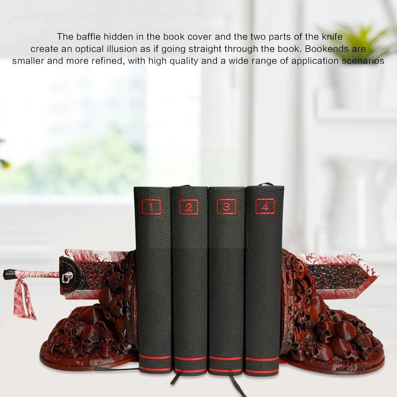 

Berserk подставки для книг яростные подставки для книг рассекающий дракона полимерная книжная полка украшение для дома Настольное декоративное украшение для кабинета художественное оформление D1B3