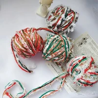 Christmas Special Hand Wool Mixed Thread Diy Tassel Hand Book Decoration Hand Made Knitting Wool Wrapping Thread Yarn Material 2