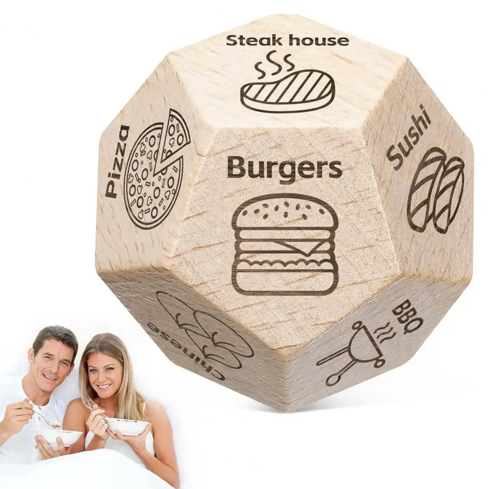 Game Dice Dice Set Acrylic Dice Food Decision Dice 12 Sides