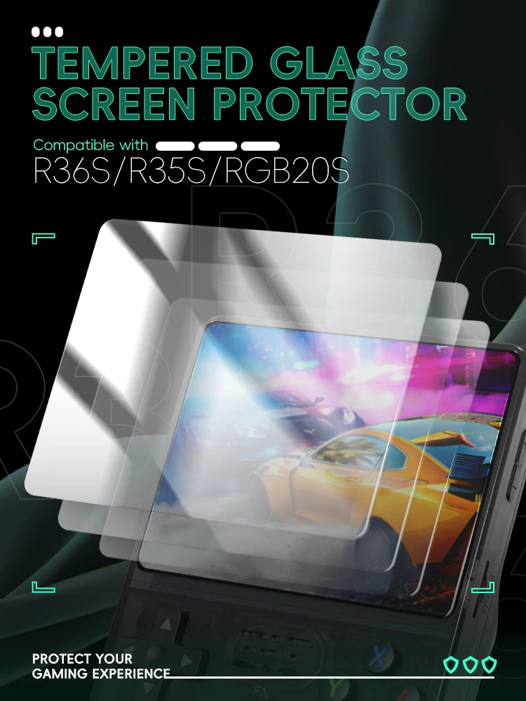 Screen Protector Tempered Glass R35S RGB20S Retro Handheld Game Console Accessories screen protector