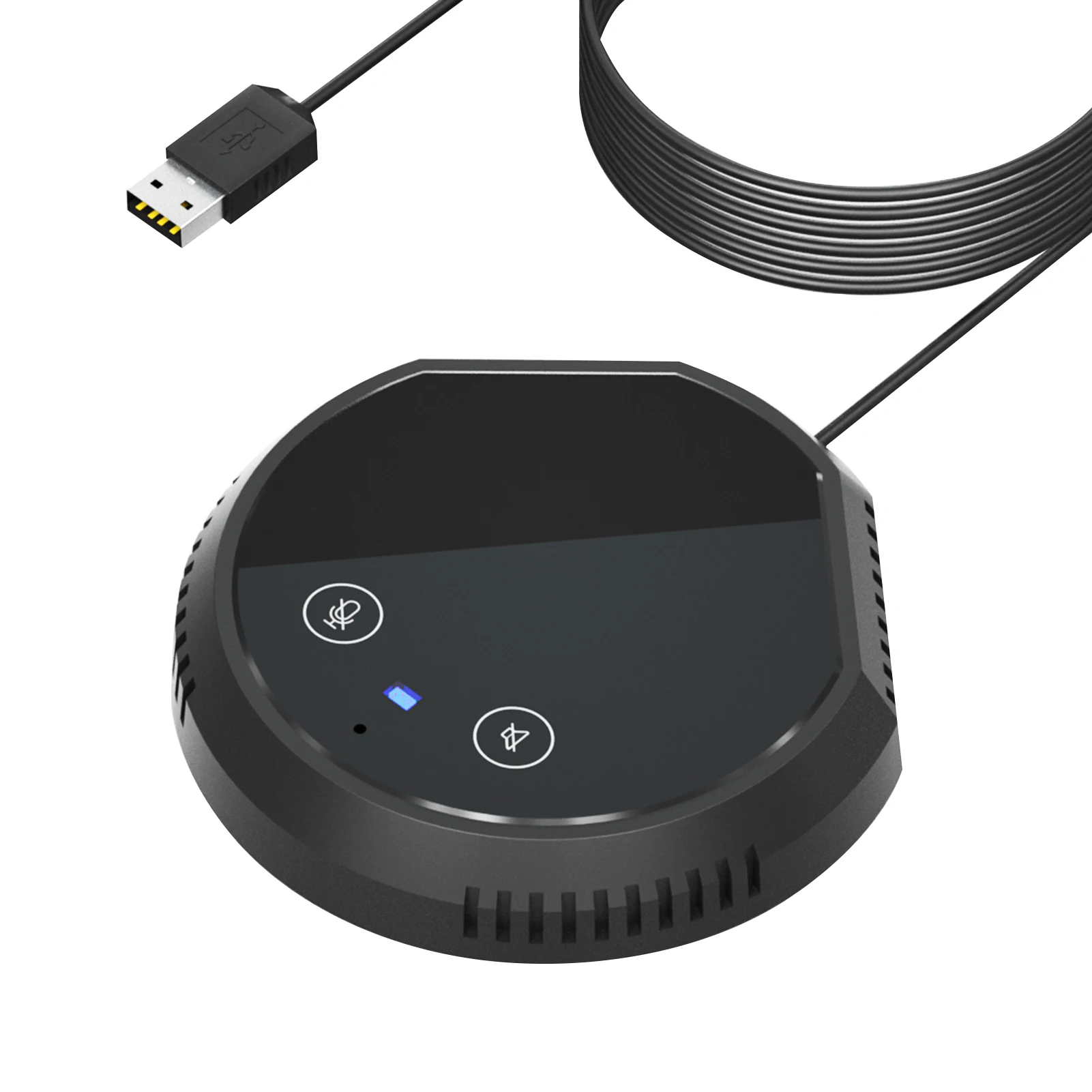 Desktop-USB-Conference-Speakerphone-Microphone-Touch-Sensor-Buttons ...