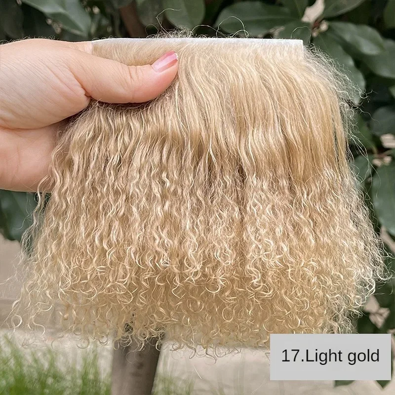 Basic Color Wool Roll For Dolls Doll Dress-up DIY Wig Doll Modification Wig Reroot Wigs 1pc 5*10cm/1.97*3.94inch wool roll