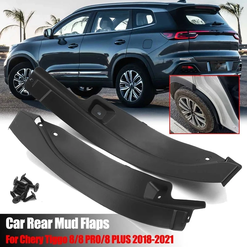 

2X Fender For Chery Tiggo 8/8 PRO/8 PLUS 2018-2021 Car Mudguard Anti Dirt Cover Rear Tire Mat Modification Exterior Part