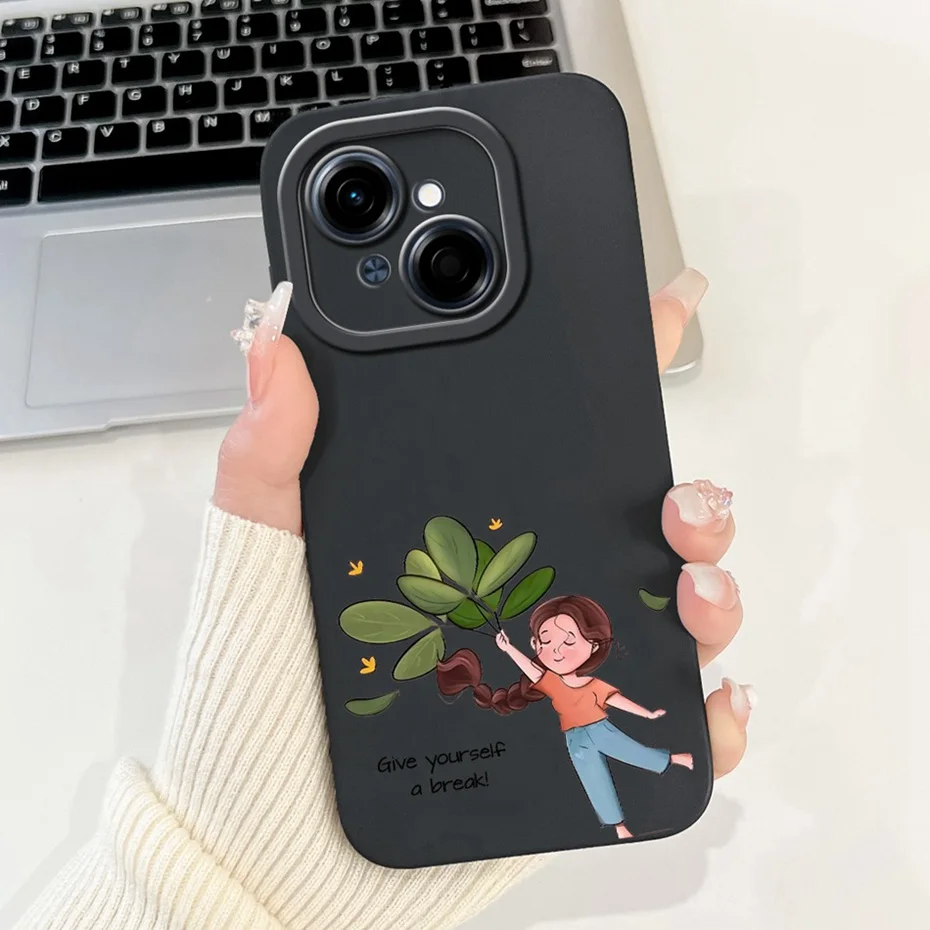 Cute Cartoon Soft Silicone Shockproof Phone Case with Bumpers