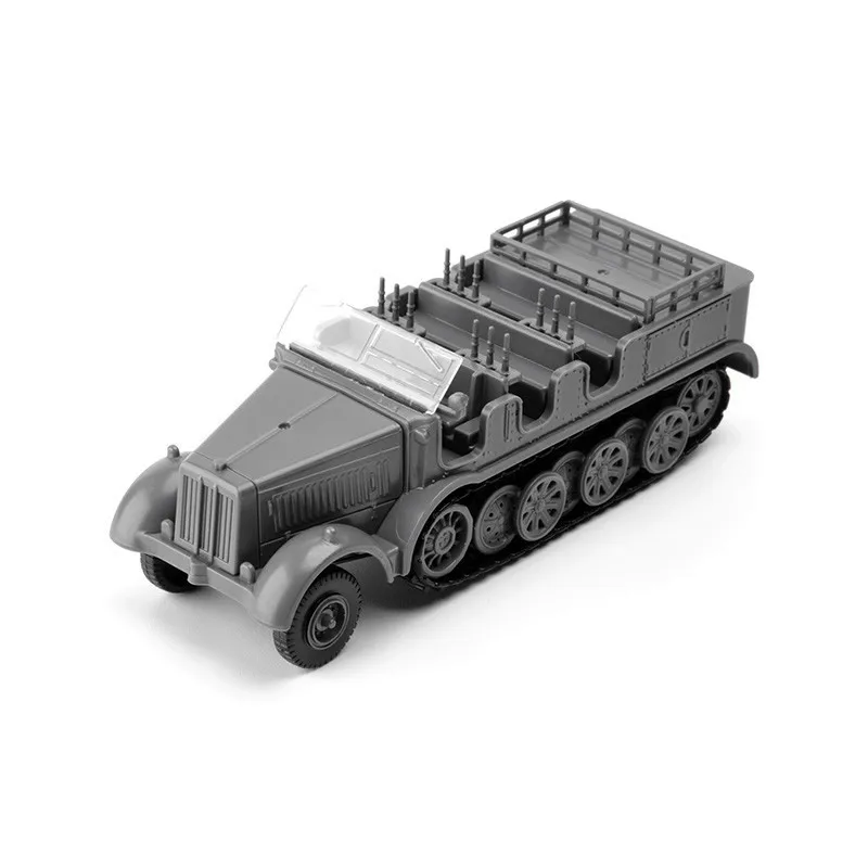 4D 1/72 Military Vehicles Model Truck Tank Jeeps Armored Transport Car Fighting Chariot Building Sand Table Scene Boy Toy Gift - 5