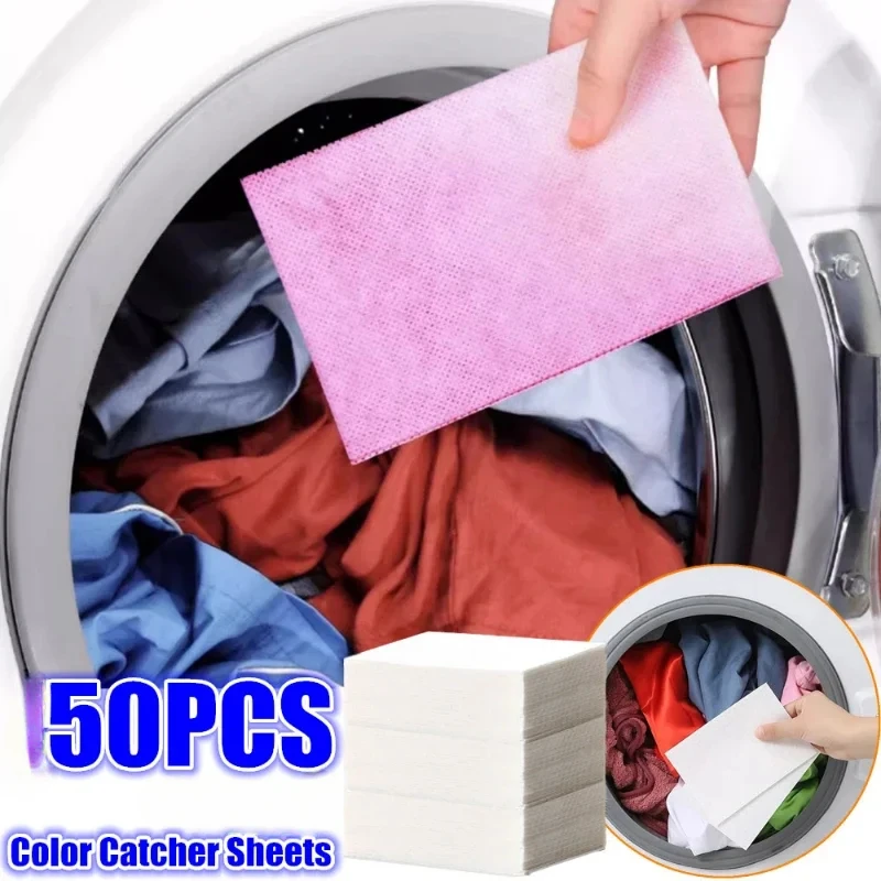 Laundry Color Catcher Sheets 50pcs Color Catcher Sheets For Laundry Color And Stain Absorbing Washing Sheets Mixed Washes