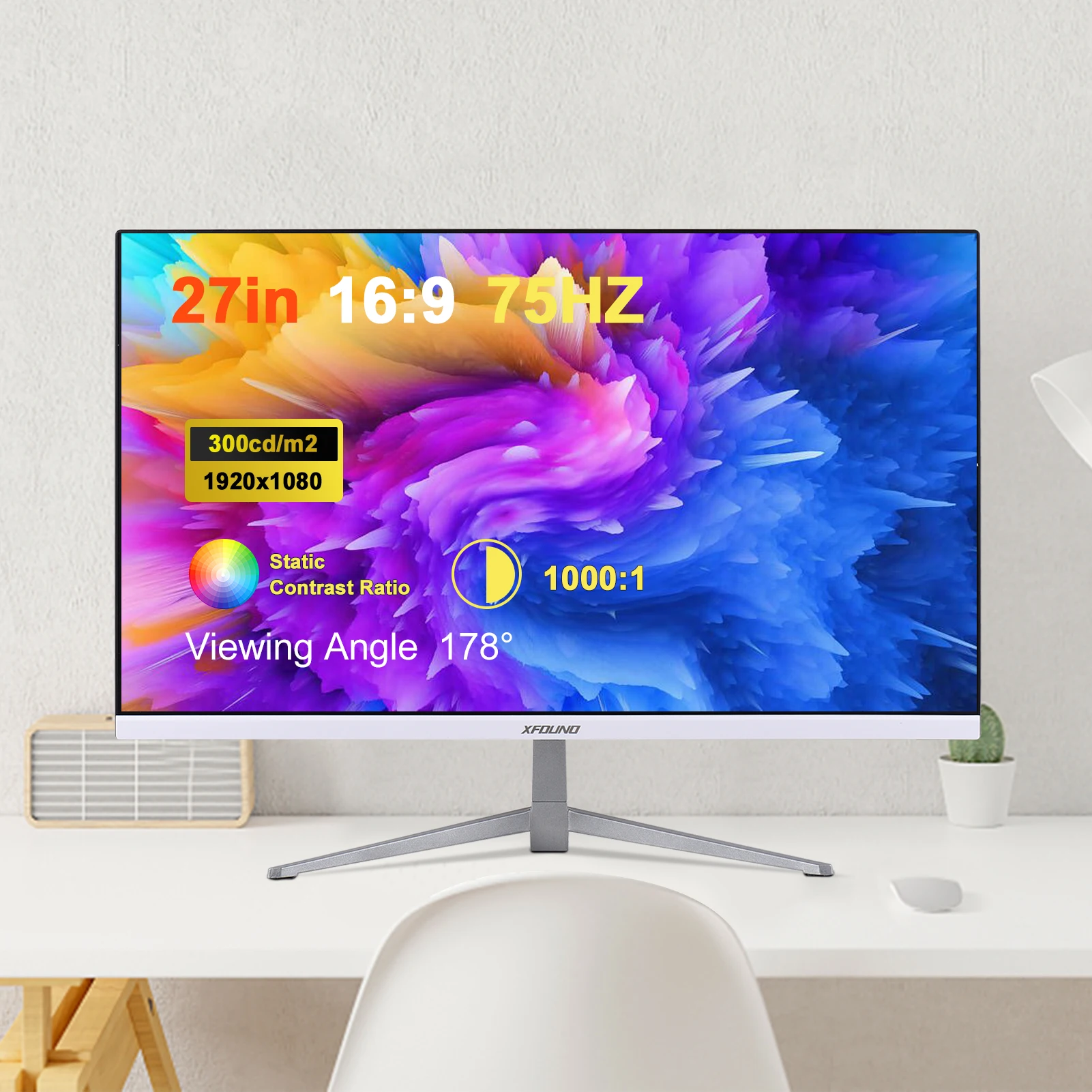 ʹ LED ̹ , ũž ǻ  ȭ ȣ,  16:9 IPS г, 250cd/m2, 27 ġ