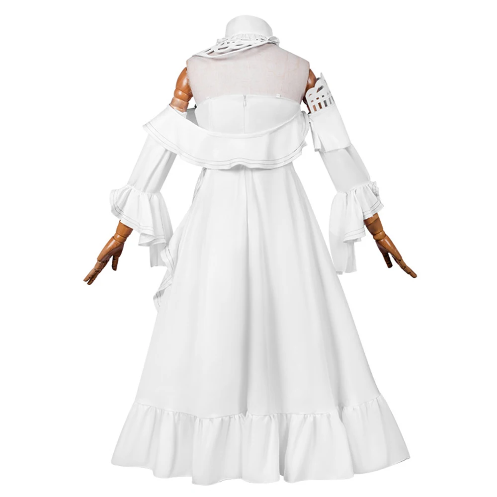 Wuthering Waves Kiana White Dress Cosplay Costume