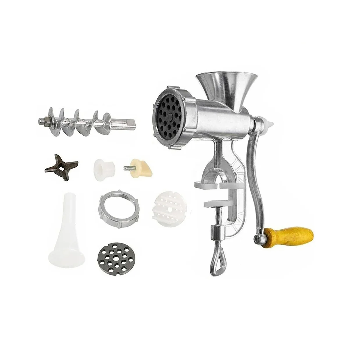 

Manual Meat Grinder Aluminum Alloy Meat Mincer Sausage Stuffer Filler Maker Household Pork Mincer Hand Operated Tools