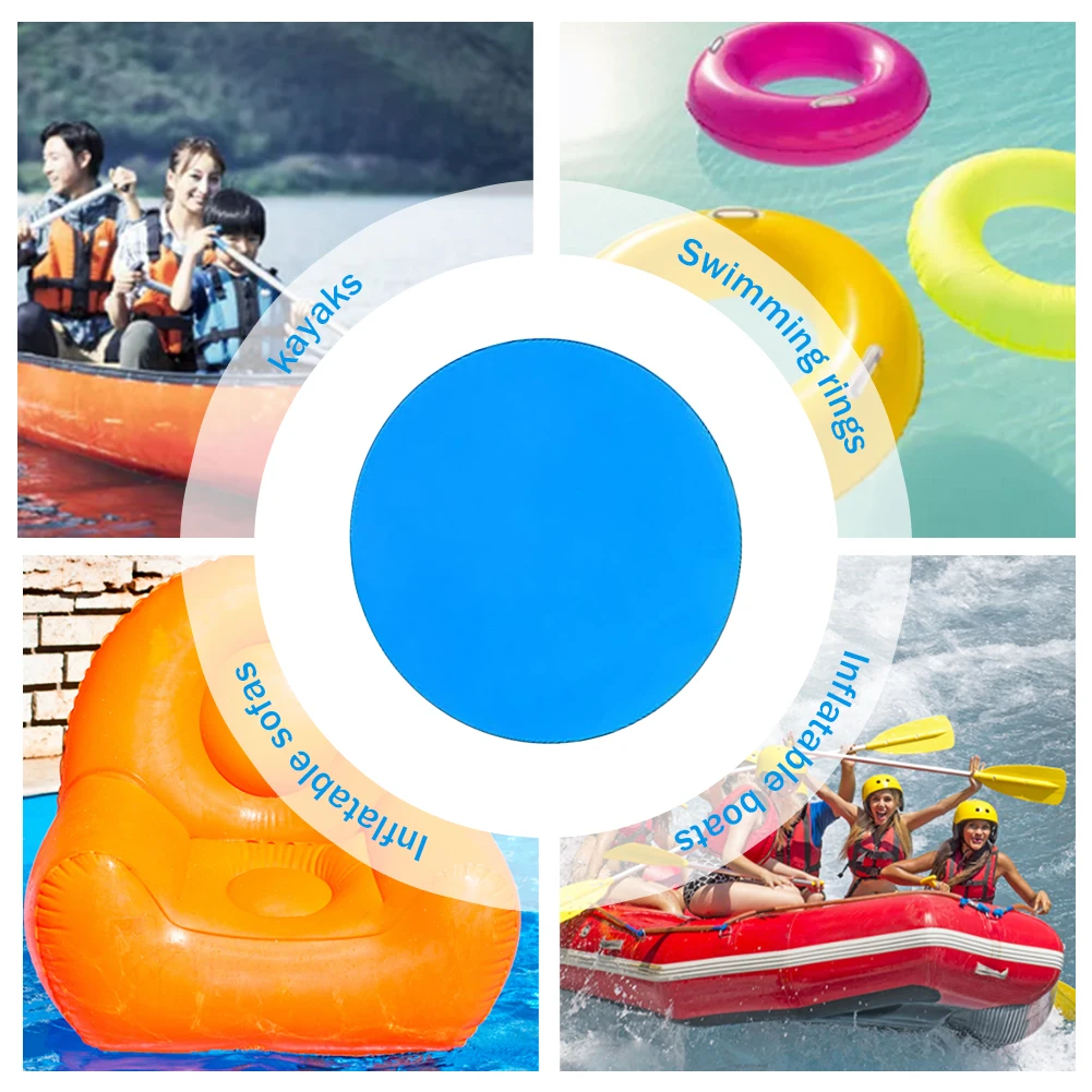 10pcs Swimming Pool Repair Kit Self-Adhesive PVC Pool Repair Kit Multifunctional Wear-Resistant Croppable Household Accessories