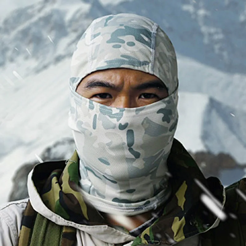 Kuum müük täisnäoga taktikaline kamuflaaž Balaclava mask suusatamine jalgrattasõit jahindus sall mitmekammiline müts meeste peakate_voghion.com