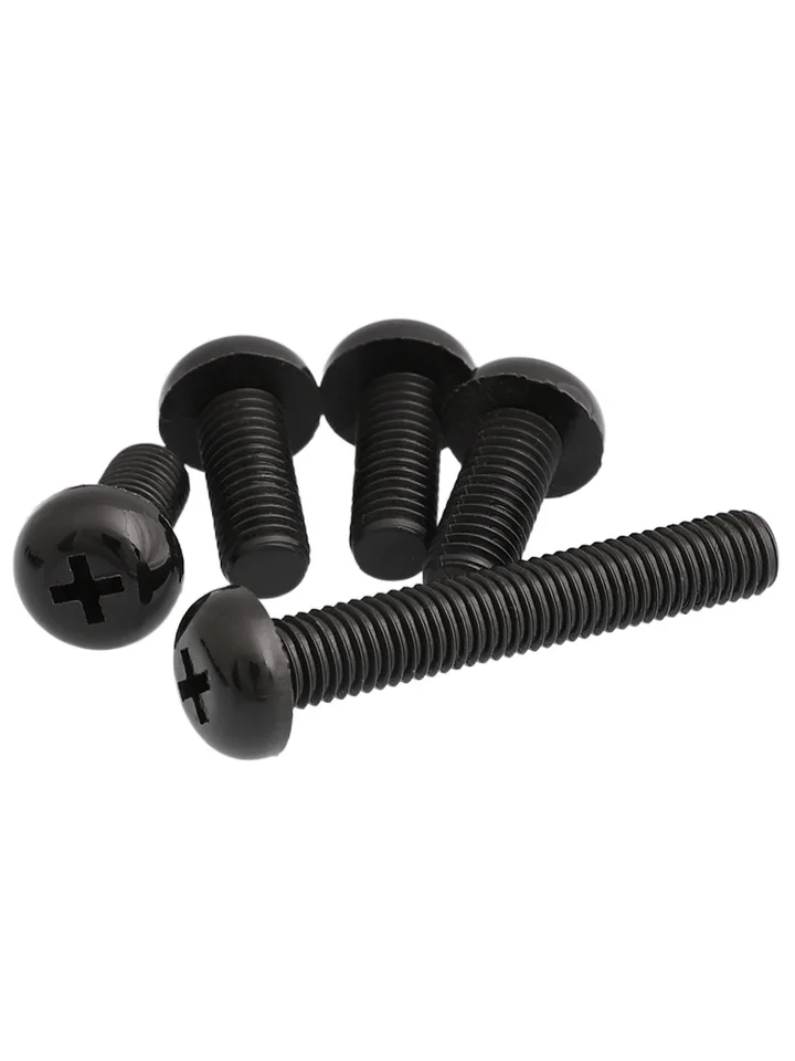 20 X Grey Pan Head Screws Polypropylene (PP) Plastic Nuts And