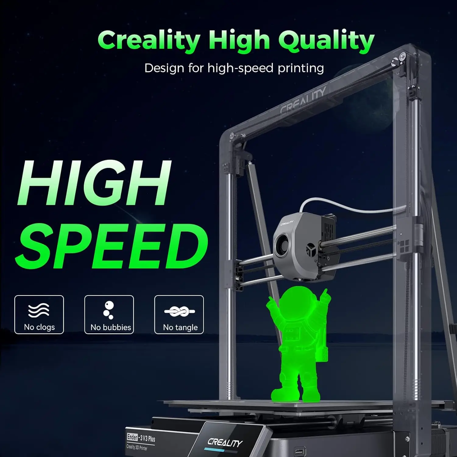 발광 PLA 3D 프린터 필라멘트 1.75mm 고속 인쇄 야광 ±0.02mm