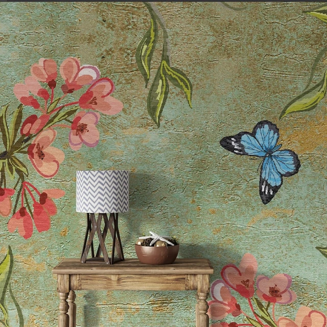 Chinoiserie Pattern Wallpaper, Customised Room Walls