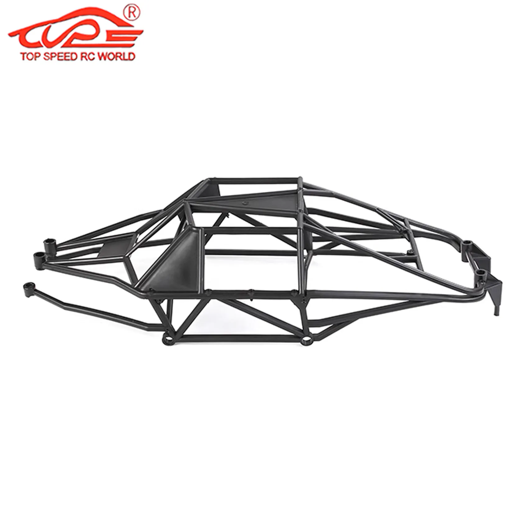 Vue d'ensemble du kit cage roulante plastique pour mise à niveau RC 1/5 gaz HPI ROFUN BAJA 5T