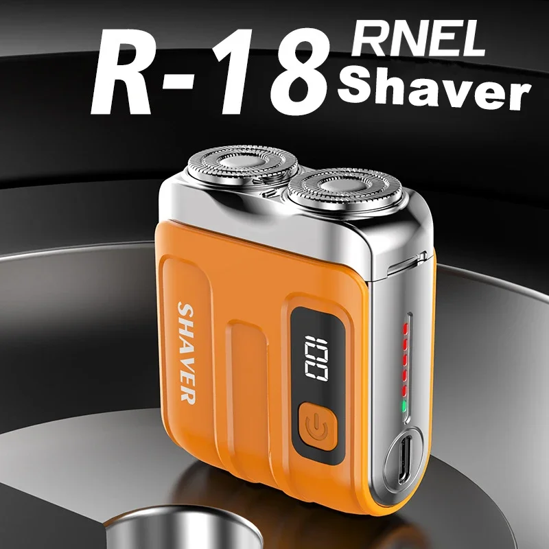 Electric Smart Shaver Household Car Shaver Digital Display Mini Dual Blade Rechargeable Powerful Men's Gift Shavers Electric Shaver Electric Razor