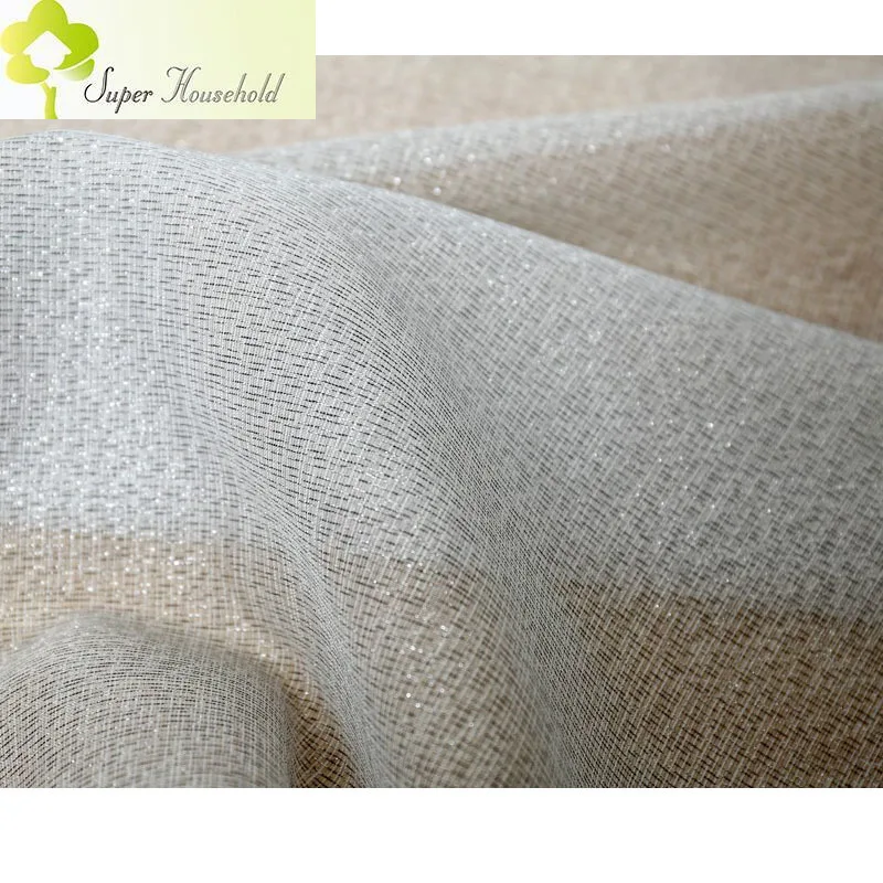 Modern Curtains For Living Room Tulle Window Curtains for Bedroom Gray Yarn Window Curtain Sheer blinds In SUPERHOUSEHOLD
