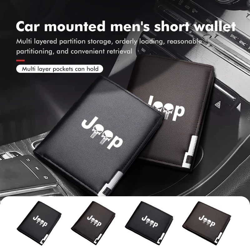 Driver License Holder Wallet for Jeep Renegade Compass Cherokee Wrangler Patriot Liberty