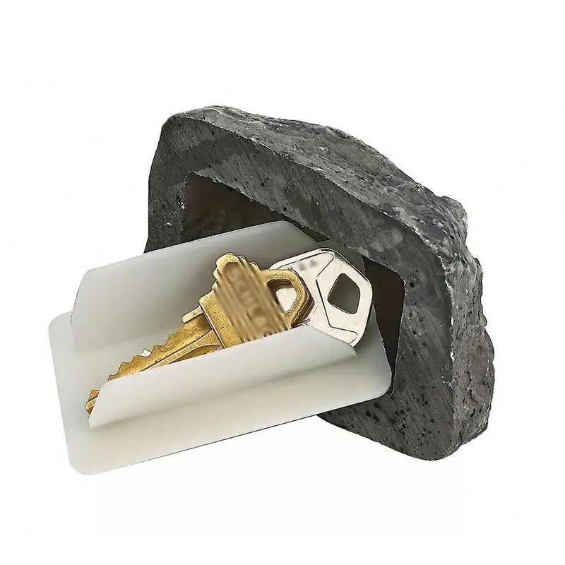 

Key Holder Stone Realistic Secret Compartments Key Rock Hider Weather Resistant Secure Diversion Safes Decorative Garden