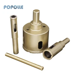 Foret en diamant brasé 30 60mm, utilisé pour les carreaux de céramique, foret d'alésage en verre de marbre, outil électrique revêtu de diamant ouvre trou 