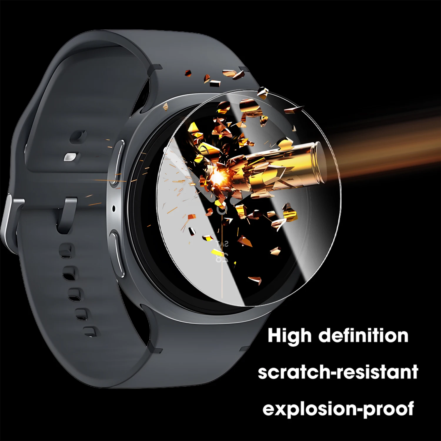 Anti-peeping 9H Hardness Protective Film For Samsung Galaxy Watch 8 40/44mm Classic 46mm Ultra 47mm (2024/2025) Tempered Glass