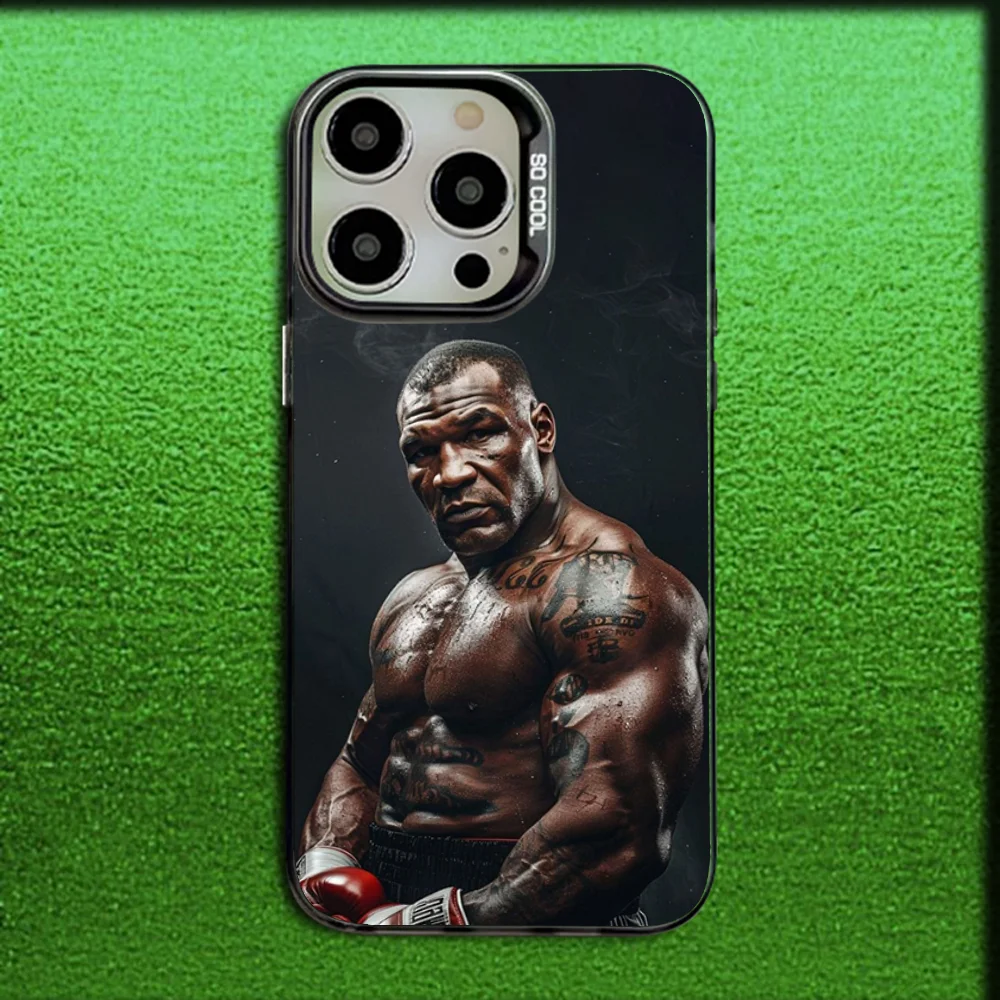 Gray Matte Silicone Black Cover featuring Legendary Boxer Design