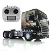 1/14 LESU 6*4 Metal Chassis RC Tractor Truck Kit Radio Control Vehicle Painted Cabin R730 High Roof Motor Toy DIY Model THZH0928 1