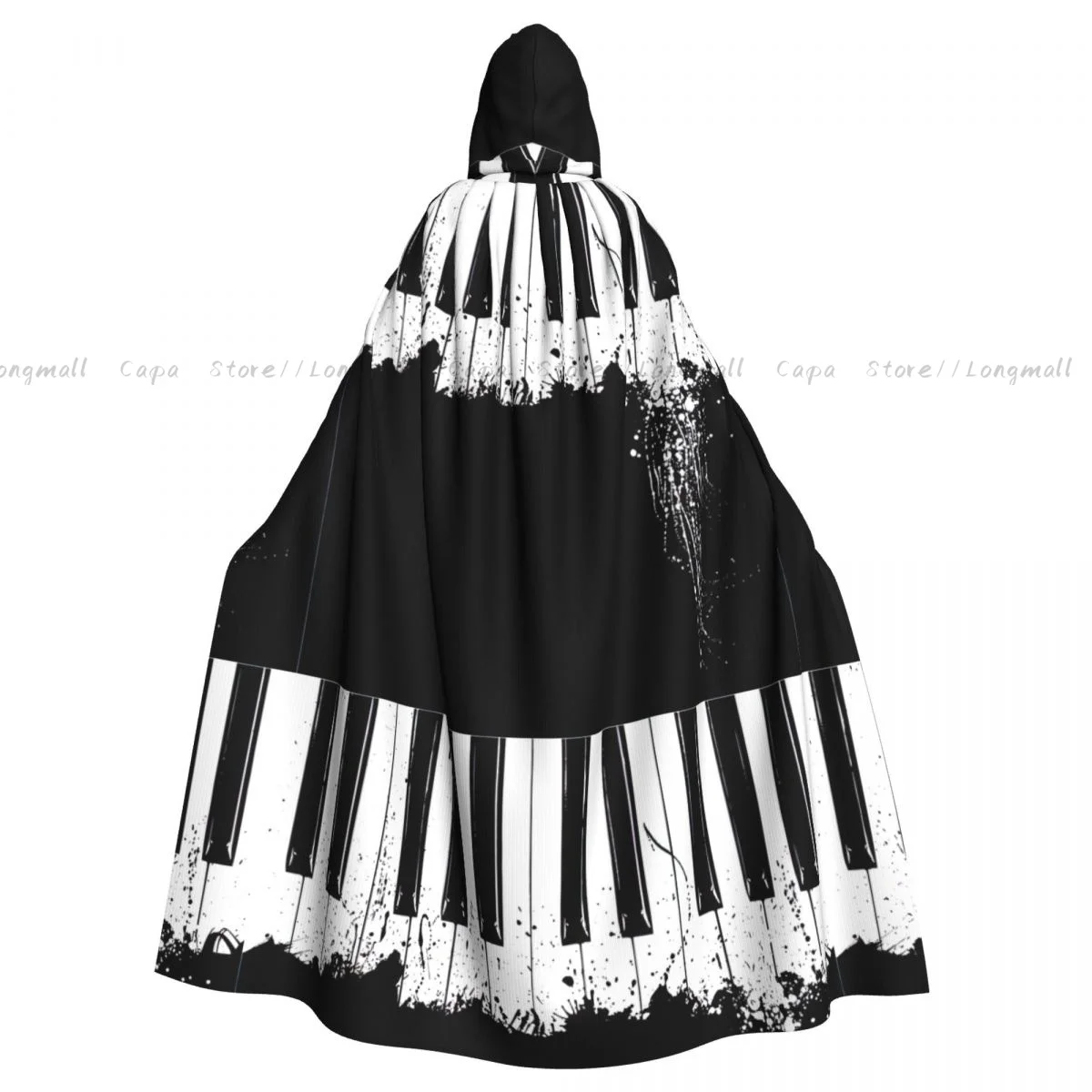 

Cosplay Medieval Costumes Musical Keys Hooded Cloak Capes Long Robes Jackets Coat Carnival
