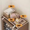Shoe Rack Organizer Dustproof Shoe Cabinet Multilayer Minimalist Nonwoven Home Furniture Space-saving Cabinets Shoe Shelf 4
